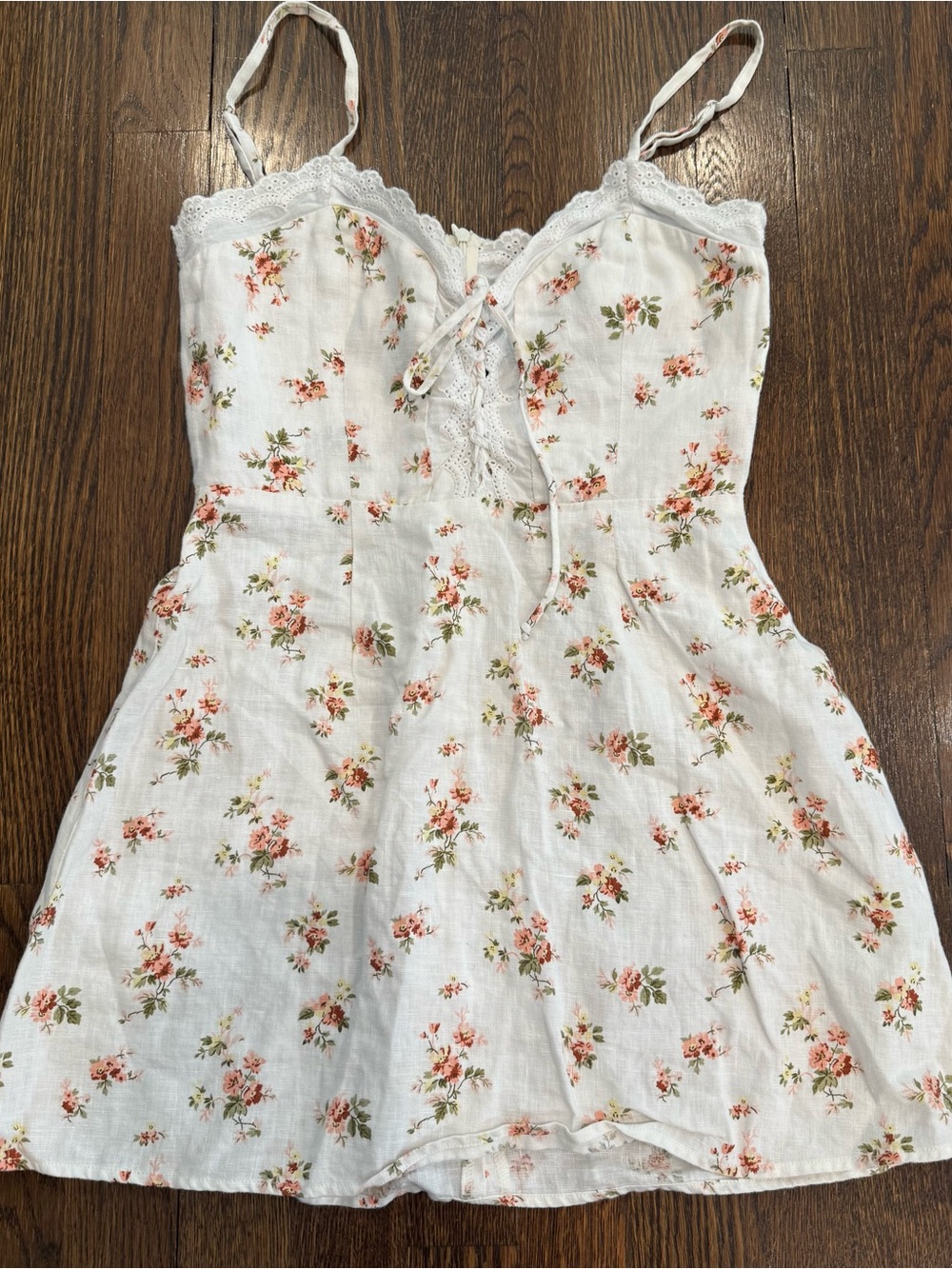 Reformation Ava Floral Linen Dress Size 0